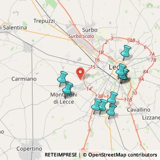 Mappa Via Francesco Pinto, 73100 Lecce LE, Italia (4.3225)
