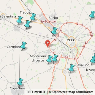 Mappa Via Francesco Pinto, 73100 Lecce LE, Italia (6.42769)