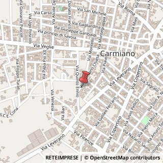 Mappa Via Damiano Chiesa, 73, 73041 Carmiano, Lecce (Puglia)