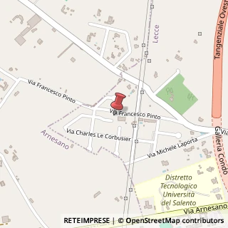 Mappa Via Francesco Pinto, 22, 73100 Lecce, Lecce (Puglia)