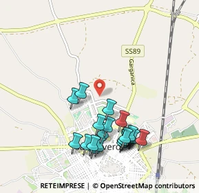 Mappa Via Vincenzo Nigri, 71016 San Severo FG, Italia (1.0795)
