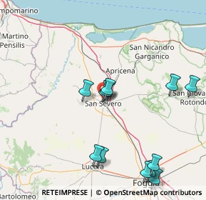 Mappa Via Vincenzo Nigri, 71016 San Severo FG, Italia (18.60667)