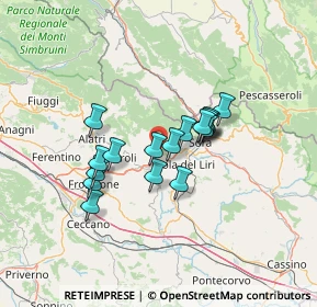 Mappa Via Sant'Angelo, 03025 Monte San Giovanni Campano FR, Italia (10.72)