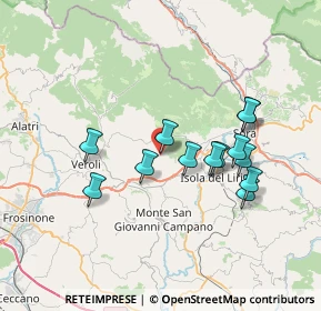 Mappa Via Sant'Angelo, 03025 Monte San Giovanni Campano FR, Italia (6.81077)
