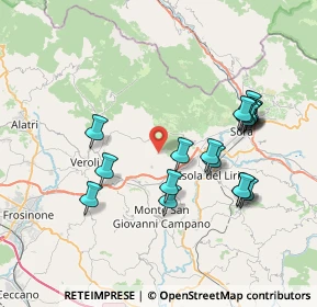 Mappa Via Sant'Angelo, 03025 Monte San Giovanni Campano FR, Italia (7.97444)