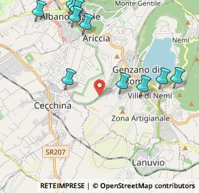 Mappa Via Pagliarozza, 00045 Genzano di Roma RM, Italia (2.70091)