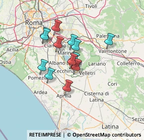 Mappa 00045 Genzano di Roma RM, Italia (11.03769)