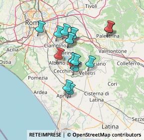 Mappa 00045 Genzano di Roma RM, Italia (11.50688)