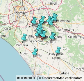 Mappa 00045 Genzano di Roma RM, Italia (9.8235)