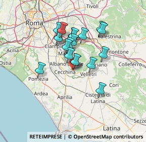 Mappa 00045 Genzano di Roma RM, Italia (11.60474)
