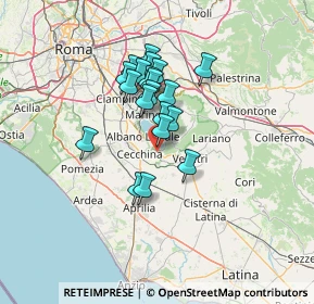 Mappa 00045 Genzano di Roma RM, Italia (10.7505)
