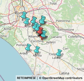 Mappa 00045 Genzano di Roma RM, Italia (9.91895)