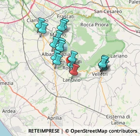 Mappa 00045 Genzano di Roma RM, Italia (5.83294)