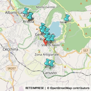 Mappa Via Umberto Terracini, 00045 Genzano di Roma RM, Italia (1.855)