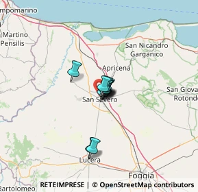 Mappa Via Gabriele Canelli, 71016 San Severo FG, Italia (5.96636)