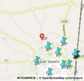 Mappa Via Gabriele Canelli, 71016 San Severo FG, Italia (1.51545)