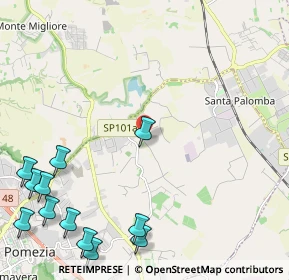 Mappa Via Monachelle Vecchia, 00071 Pomezia RM, Italia (3.35833)