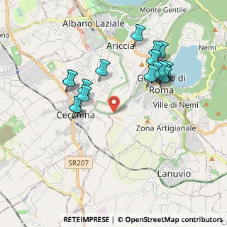 Mappa SP Genzano - Cecchina Km 2+070 N. Snc, 00045 Genzano di Roma RM (2.01667)