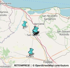 Mappa SP San Severo - San Nicandro G., 71016 San severo FG, Italia (5.89182)