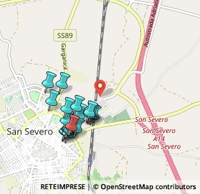 Mappa SP San Severo - San Nicandro G., 71016 San severo FG, Italia (0.9455)