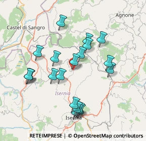 Mappa Via Vallisbona, 86080 Roccasicura IS, Italia (7.772)