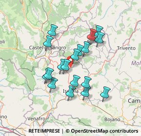 Mappa Via Vallisbona, 86080 Roccasicura IS, Italia (12.37556)