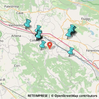 Mappa Contrada Lepericchio, 00030 Gavignano RM, Italia (7.55444)