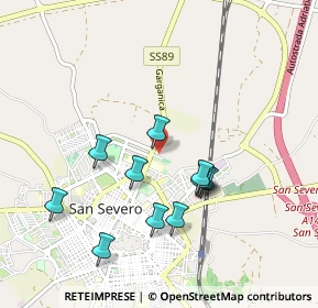 Mappa Via Apricena km0, 71016 San Severo FG, Italia (0.92)