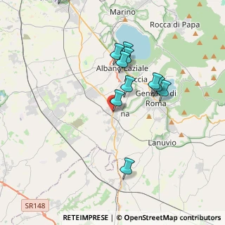 Mappa Via Friuli, 00041 Albano Laziale RM, Italia (3.86182)