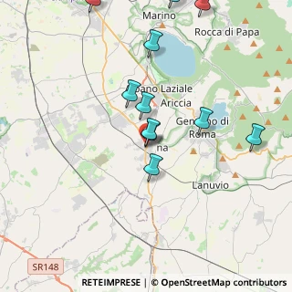 Mappa Via Friuli, 00041 Albano Laziale RM, Italia (4.40091)