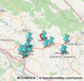 Mappa Piazza Plebiscito, 03029 Veroli FR, Italia (7.31)