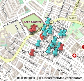 Mappa Via Bezzecca, 71016 San Severo FG, Italia (0.1735)