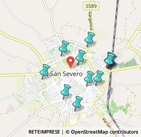 Mappa Via Bezzecca, 71016 San Severo FG, Italia (0.875)
