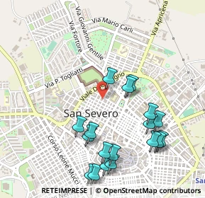 Mappa Via Bezzecca, 71016 San Severo FG, Italia (0.59611)