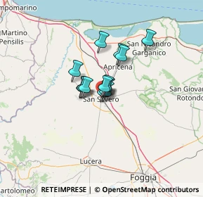 Mappa Via dei Mille, 71016 San Severo FG, Italia (7.23385)