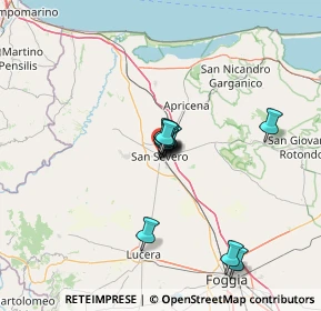 Mappa Via Bezzecca, 71016 San Severo FG, Italia (9.41818)
