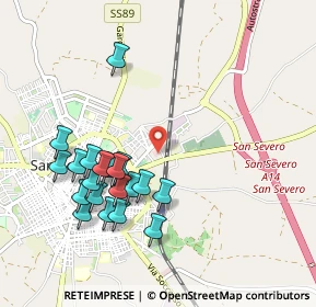 Mappa Centro Commerciale E.Leclerc Shopping Center, 71016 San Severo FG, Italia (1.0615)