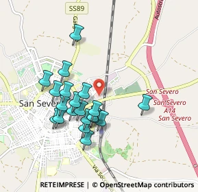 Mappa Sapzioconad San Severo Via Zannotti Ang, 71016 San Severo FG, Italia (0.8695)