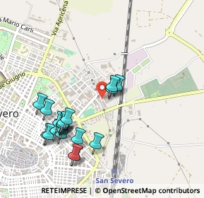 Mappa Via San Bernardino, 71016 San Severo FG, Italia (0.547)