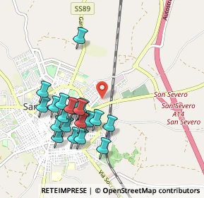Mappa Via San Bernardino, 71016 San Severo FG, Italia (1.007)