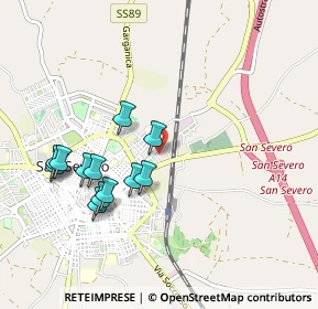 Mappa Via San Bernardino, 71016 San Severo FG, Italia (0.985)