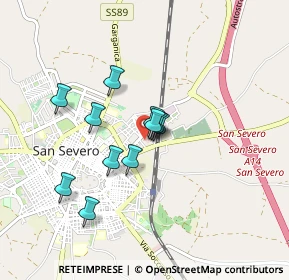 Mappa Via San Bernardino, 71016 San Severo FG, Italia (0.69364)