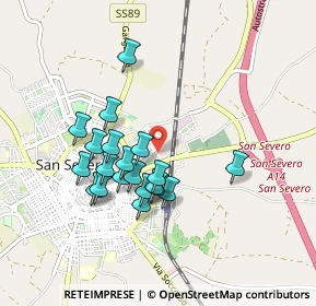 Mappa Via San Bernardino, 71016 San Severo FG, Italia (0.8255)