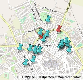 Mappa Via Castelfidardo, 71016 San Severo FG, Italia (0.4765)