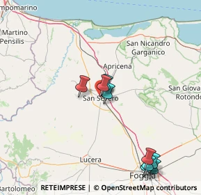 Mappa Via Castelfidardo, 71016 San Severo FG, Italia (28.24)