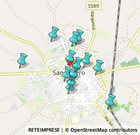 Mappa Via Castelfidardo, 71016 San Severo FG, Italia (0.70846)