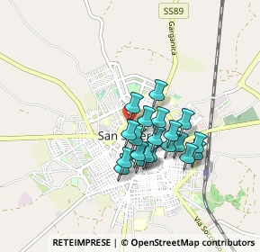 Mappa Via Castelfidardo, 71016 San Severo FG, Italia (0.688)