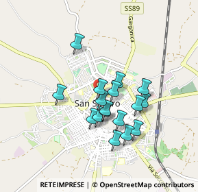 Mappa Via Castelfidardo, 71016 San Severo FG, Italia (0.73294)