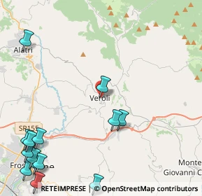 Mappa Via lega ernica, 03029 Veroli FR, Italia (6.81857)