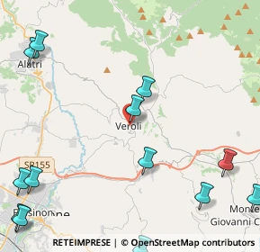 Mappa Via lega ernica, 03029 Veroli FR, Italia (7.06267)